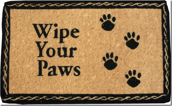 Wipe Your Paws Coir Fiber Door Mat